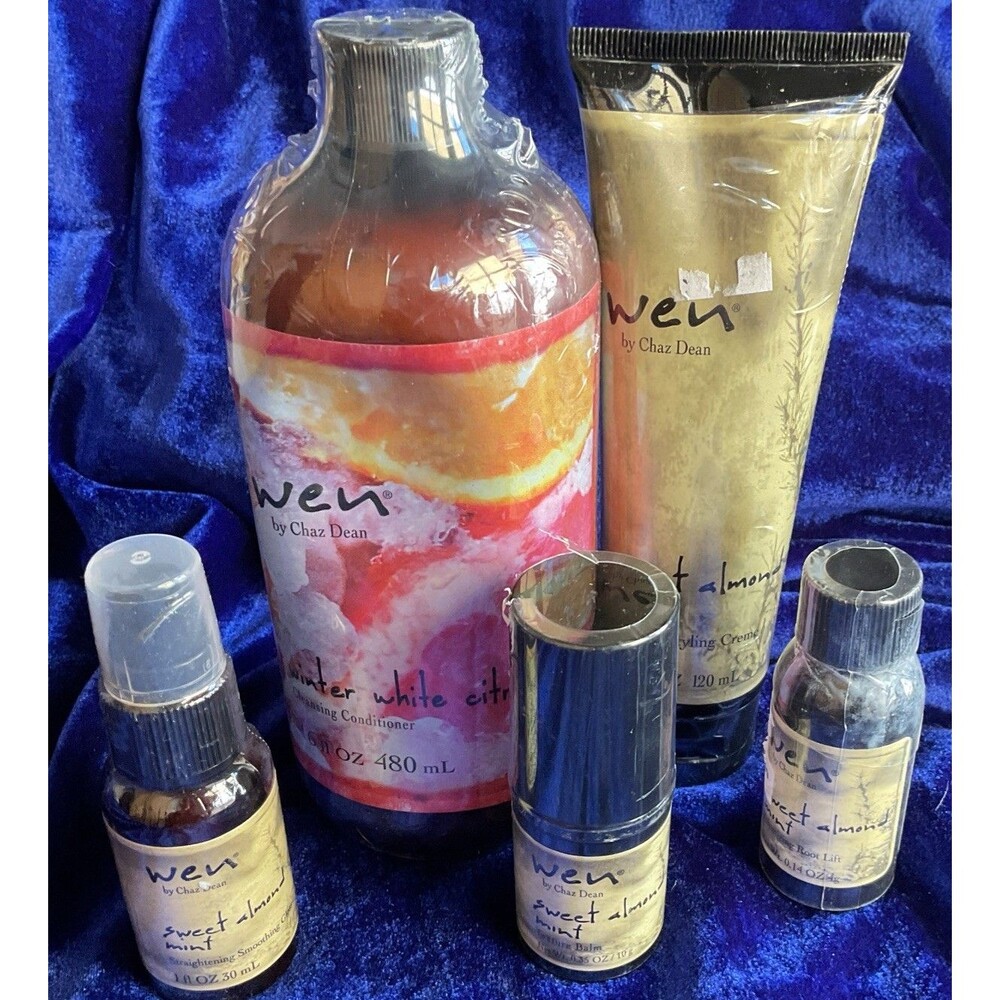 SEALED Wen Chaz Dean Winter White Citrus Cond. Cream +Styling Creme+Gloss+balm
